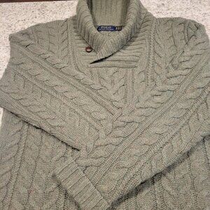 Polo Cable-knit Sweater